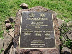 Seabourne Creek Park Stone Sign