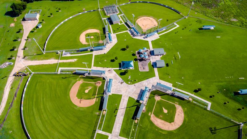 Aerial View of Baseball Complex