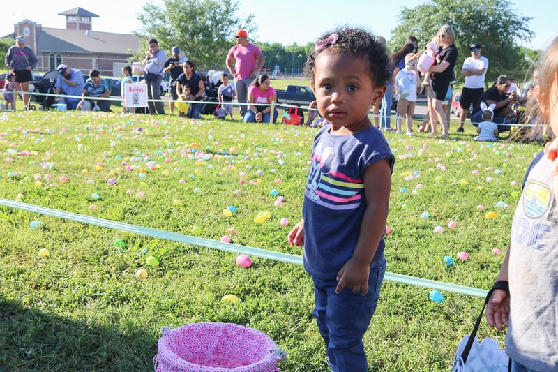 Little Girl at the Easter Egg Hunt
