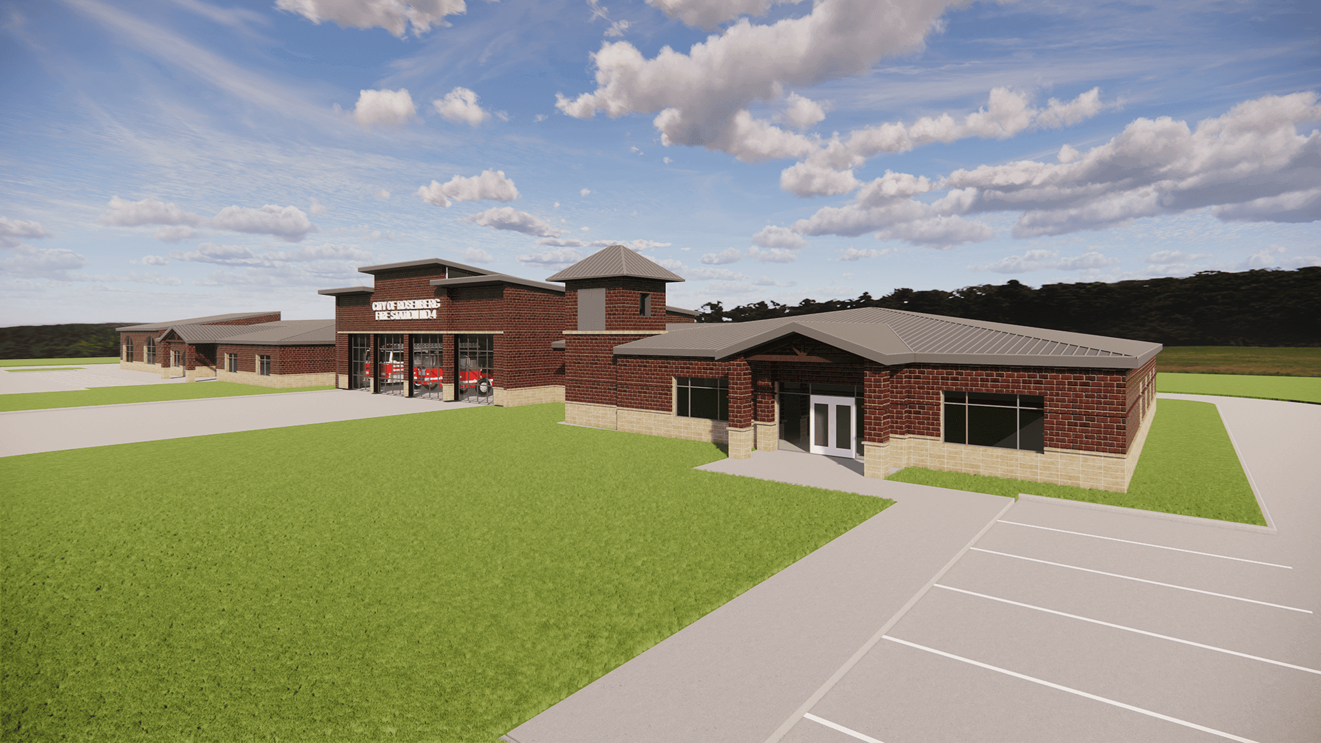 Fire Station Option 1 Aerial-23_0622-1